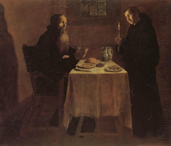 St.Benedict's Supper, unknow artist